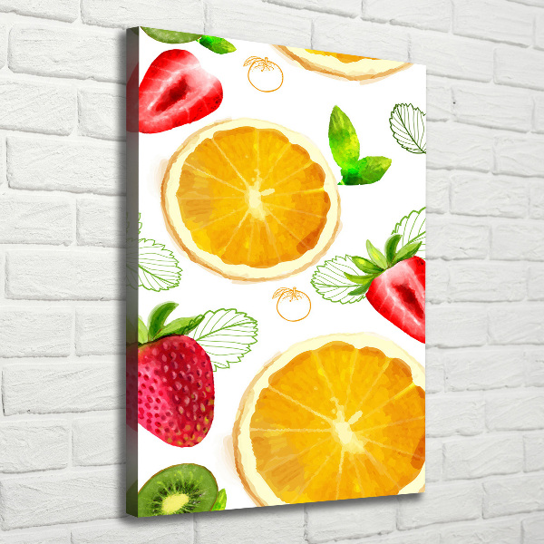 Verticale foto op canvas Fruit