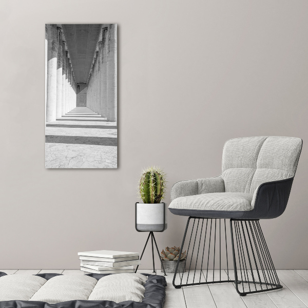 Verticaal schilderij op canvas Hal