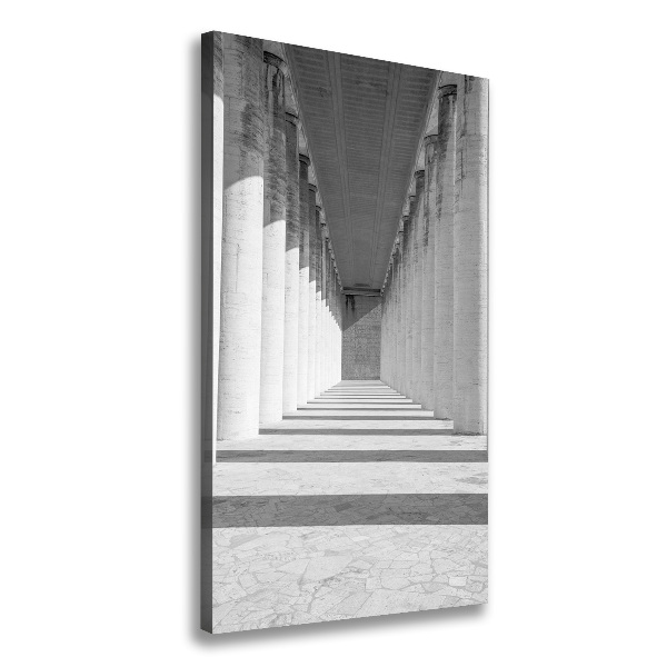 Verticaal schilderij op canvas Hal