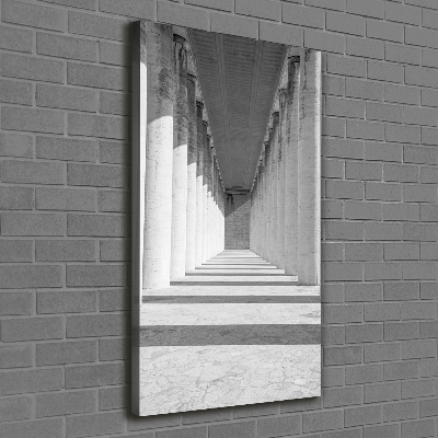 Verticaal schilderij op canvas Hal