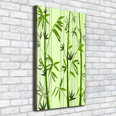 Verticaal schilderij op canvas Bamboe