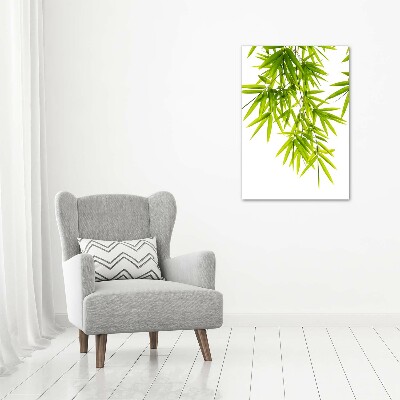 Verticale foto op canvas Bamboe bladeren