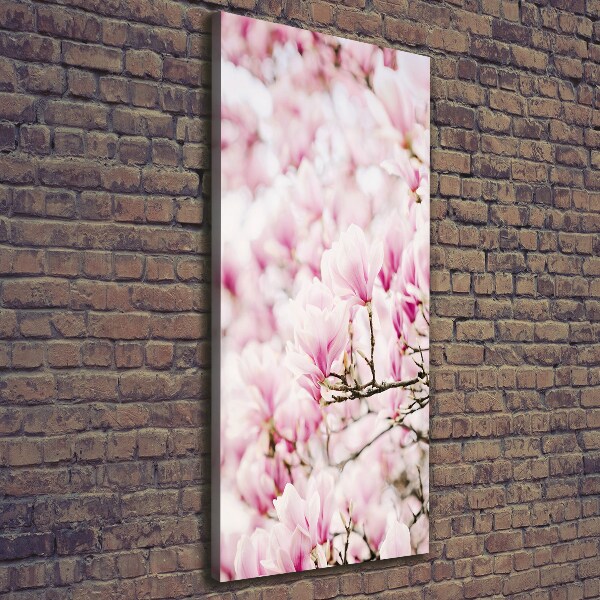 Verticale canvasfoto Magnolia bloemen
