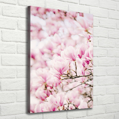 Verticale canvasfoto Magnolia bloemen