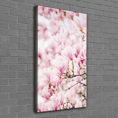 Verticale canvasfoto Magnolia bloemen