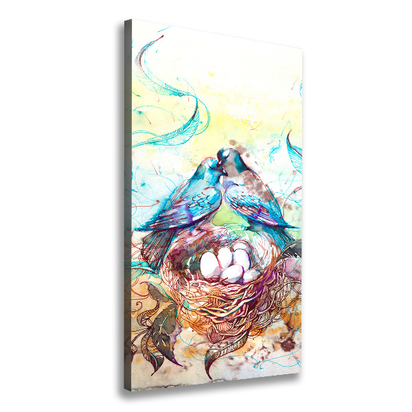 Verticaal canvasschilderij Familie