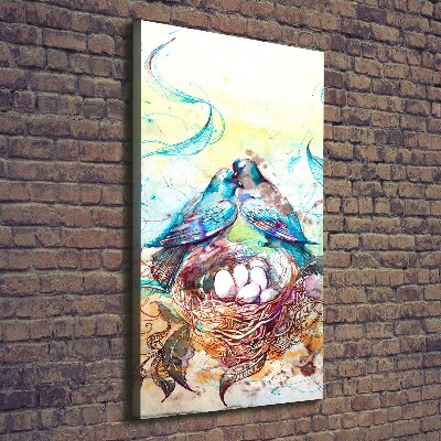 Verticaal canvasschilderij Familie