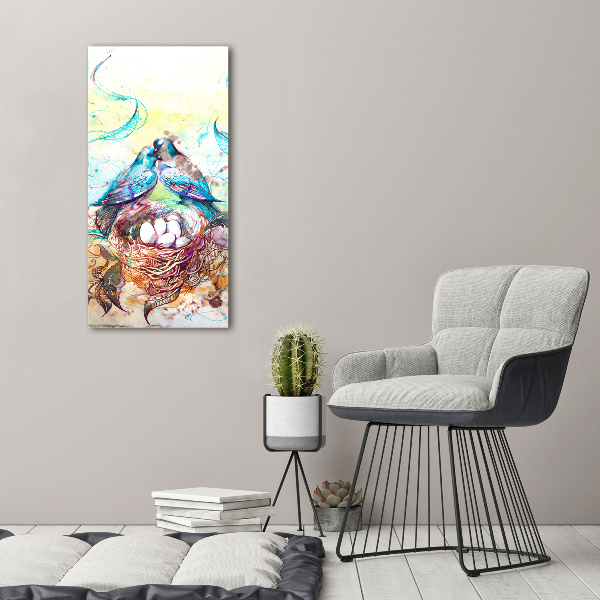 Verticaal canvasschilderij Familie