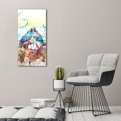 Verticaal canvasschilderij Familie