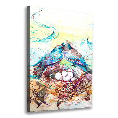 Verticaal canvasschilderij Familie