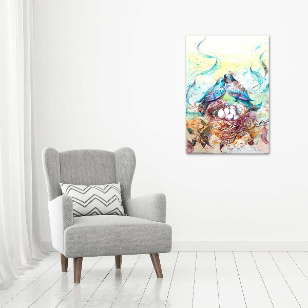 Verticaal canvasschilderij Familie