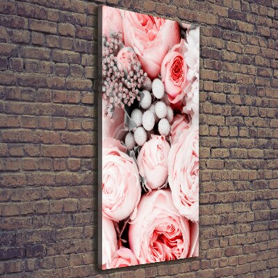 Verticaal canvasschilderij Een boeket bloemen