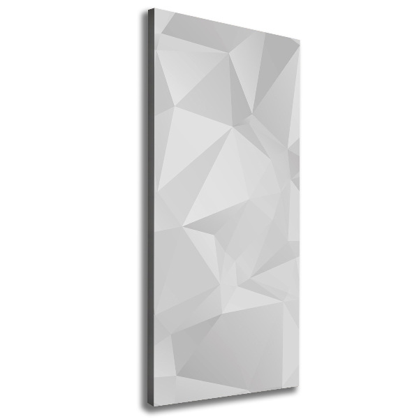 Verticaal schilderij op canvas Abstracte driehoeken