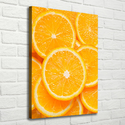 Verticaal canvasschilderij Sinaasappelschijfjes