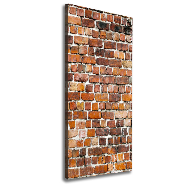 Verticaal schilderij op canvas Bakstenen muur