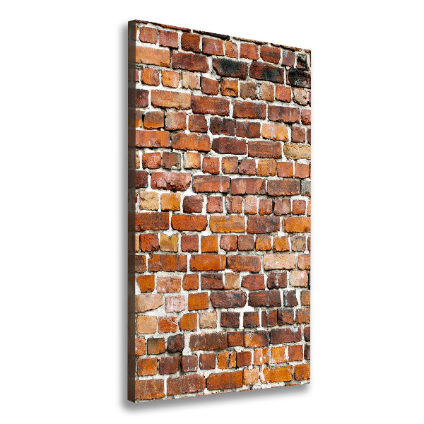 Verticaal schilderij op canvas Bakstenen muur