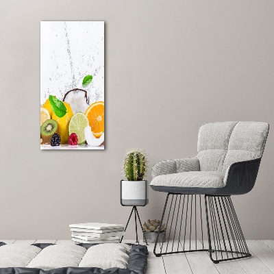Verticaal canvasschilderij Fruit