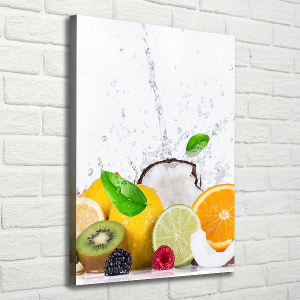 Verticaal canvasschilderij Fruit