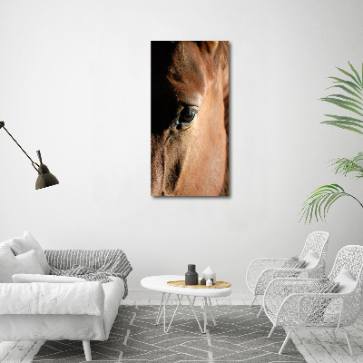 Verticaal schilderij op canvas Paard