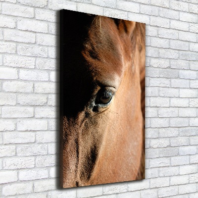 Verticaal schilderij op canvas Paard
