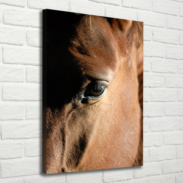 Verticaal schilderij op canvas Paard