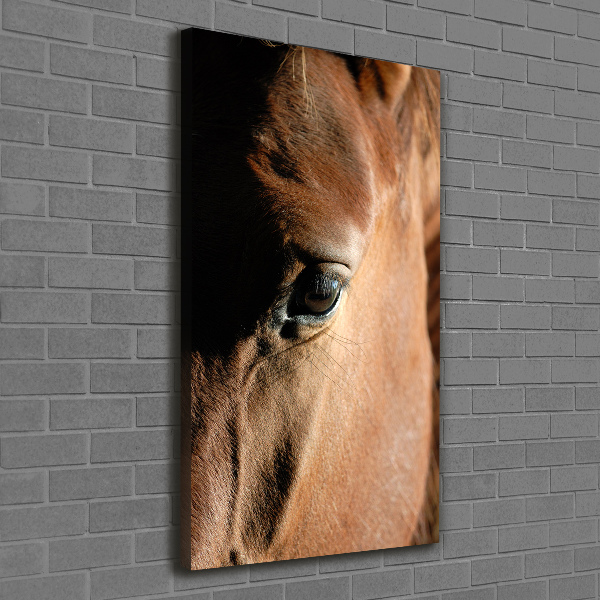 Verticaal schilderij op canvas Paard