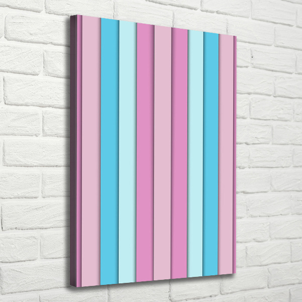 Verticaal canvasschilderij Kleurrijke strepen