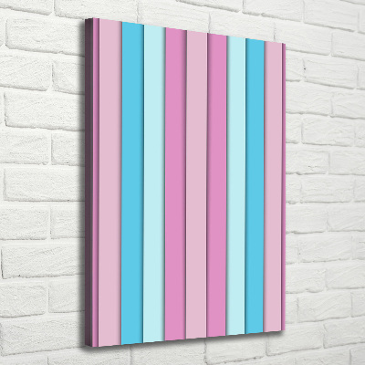 Verticaal canvasschilderij Kleurrijke strepen