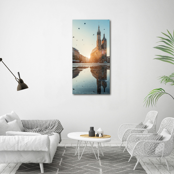 Verticaal canvasschilderij Krakau, Polen