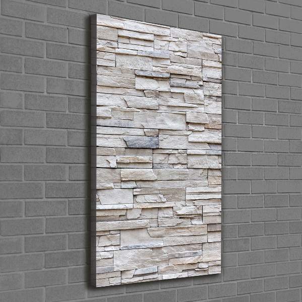 Verticale canvasfoto Stenen muur