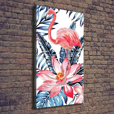 Verticaal canvasschilderij Hawaiiaanse bloemen