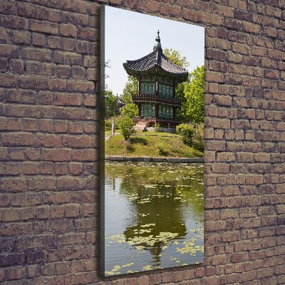 Verticale canvasfoto Japans park