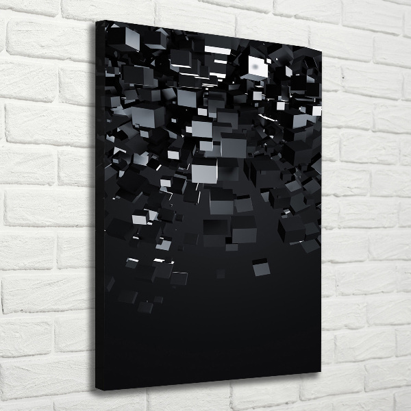 Verticale canvasfoto 3D-abstractie
