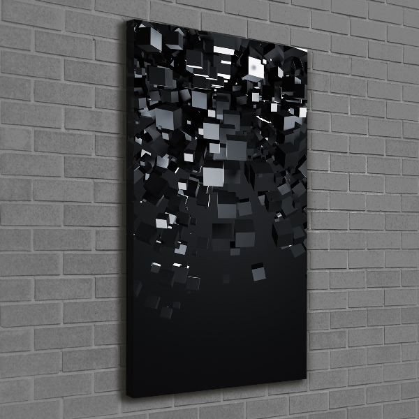Verticale canvasfoto 3D-abstractie