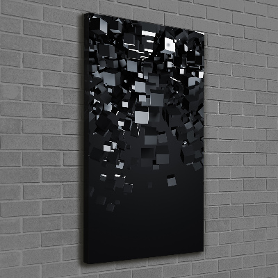 Verticale canvasfoto 3D-abstractie