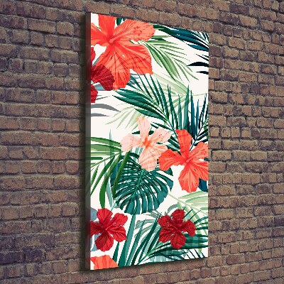 Verticale canvasfoto Hawaiiaanse bloemen