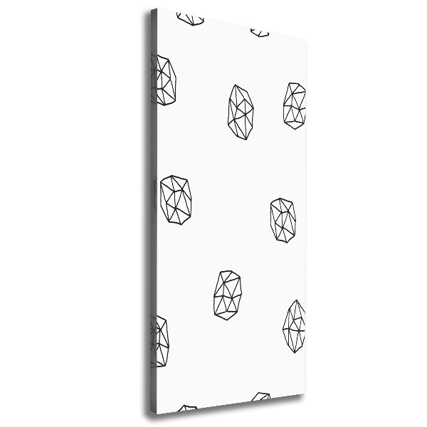 Verticaal canvasschilderij Abstract patroon
