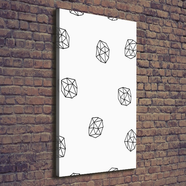 Verticaal canvasschilderij Abstract patroon