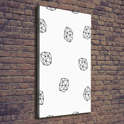 Verticaal canvasschilderij Abstract patroon