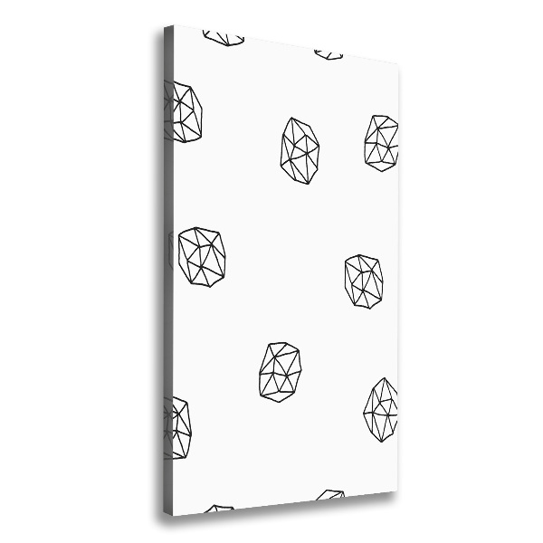 Verticaal canvasschilderij Abstract patroon