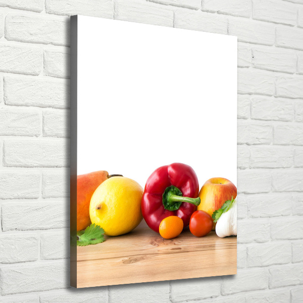 Verticale foto op canvas Fruit en groenten