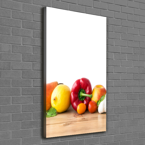 Verticale foto op canvas Fruit en groenten