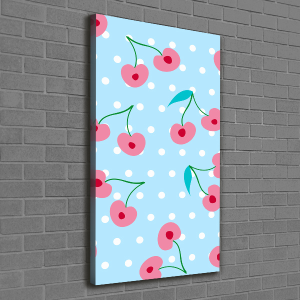 Verticale canvasfoto Kersen