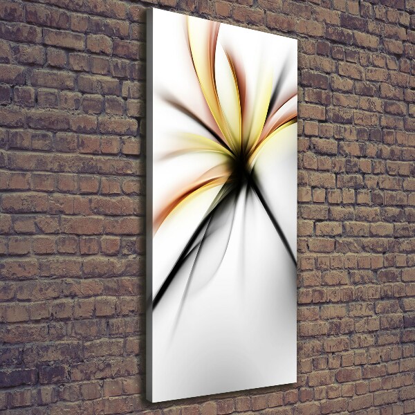 Verticale foto op canvas Abstracte bloem