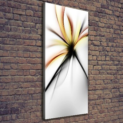 Verticale foto op canvas Abstracte bloem