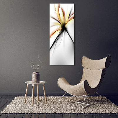 Verticale foto op canvas Abstracte bloem