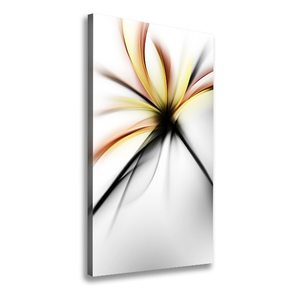 Verticale foto op canvas Abstracte bloem