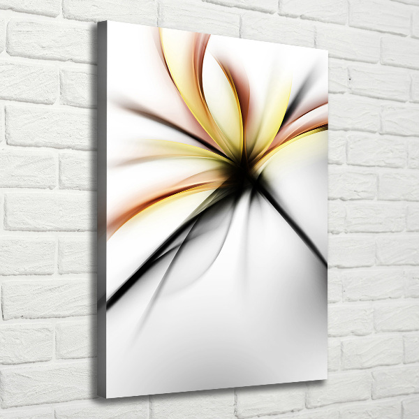 Verticale foto op canvas Abstracte bloem