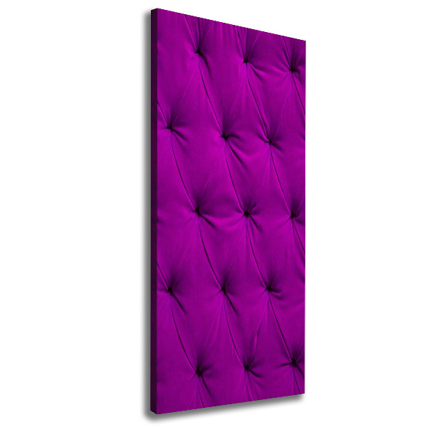 Verticaal schilderij op canvas Fluwelen muur