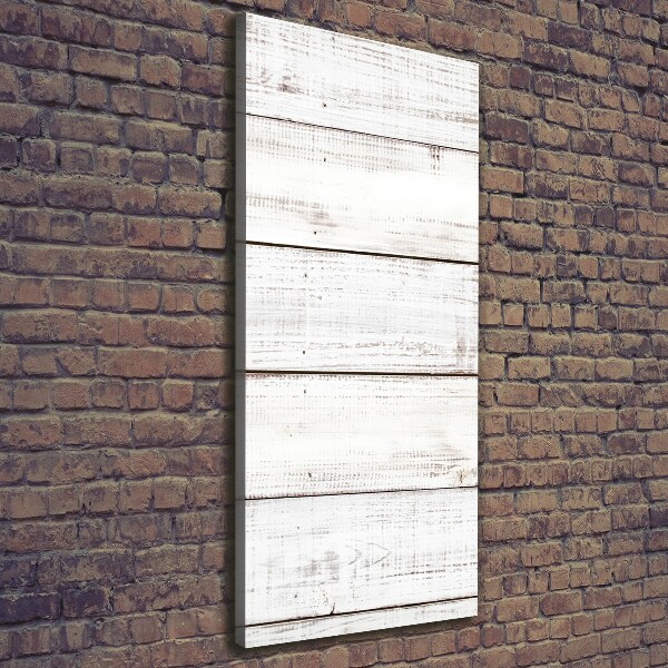 Verticale foto op canvas Houten muur